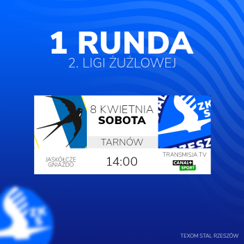 Sezon rozpoczniemy 8 kwietnia w Tarnowie!