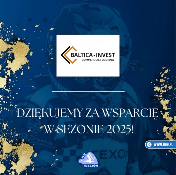 Dziękujemy firmie Baltica-Invest za wsparcie w sezonie 2025!