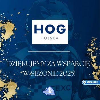 Dziękujemy firmie HOG Polska za wsparcie w sezonie 2025!