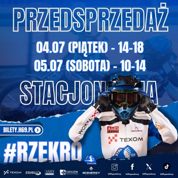 Przedsprzedaż stacjonarna biletów przed meczem Texom Stal Rzeszów - Cellfast Wilki Krosno!