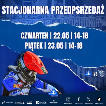 Stacjonarna przedsprzedaż biletów przed meczem Texom Stal Rzeszów - H.Skrzydlewska Orzeł Łódź!