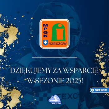 Dziękujemy MPGK Rzeszów za wsparcie w sezonie 2025!