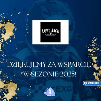 Dziękujemy Lord Jack za wsparcie w sezonie 2025!