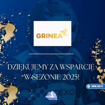 Dziękujemy firmie Grinea za wsparcie w sezonie 2025!
