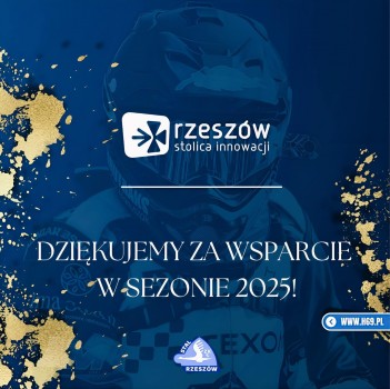 Dziękujemy Miastu Rzeszów za wsparcie w sezonie 2025!