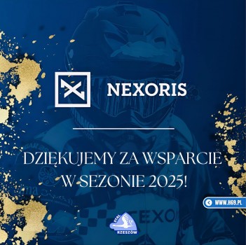 Dziękujemy firmie NEXORIS za wsparcie w sezonie 2025!