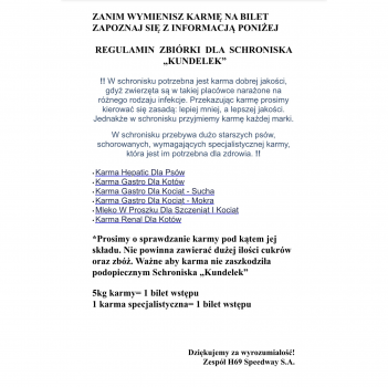 Wytyczne dotyczące zbiórki dla Schroniska „Kundelek”