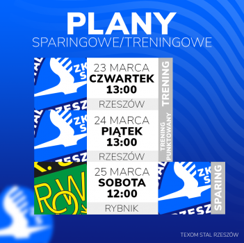 Zmiana planów sparingowo-treningowych