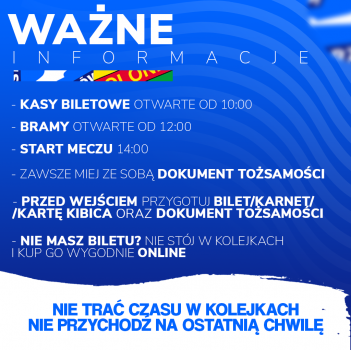 Ważne informacje przed meczem z Polonią Piła