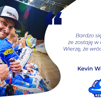 Kevin Wölbert: Bardzo się cieszę, że zostaję w Rzeszowie! Wierzę, że wrócimy silniejsi!
